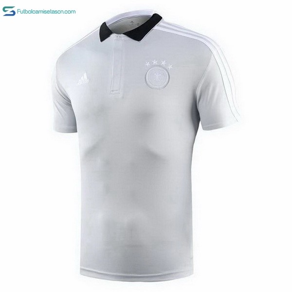 Polo Alemania 2018 Gris Claro